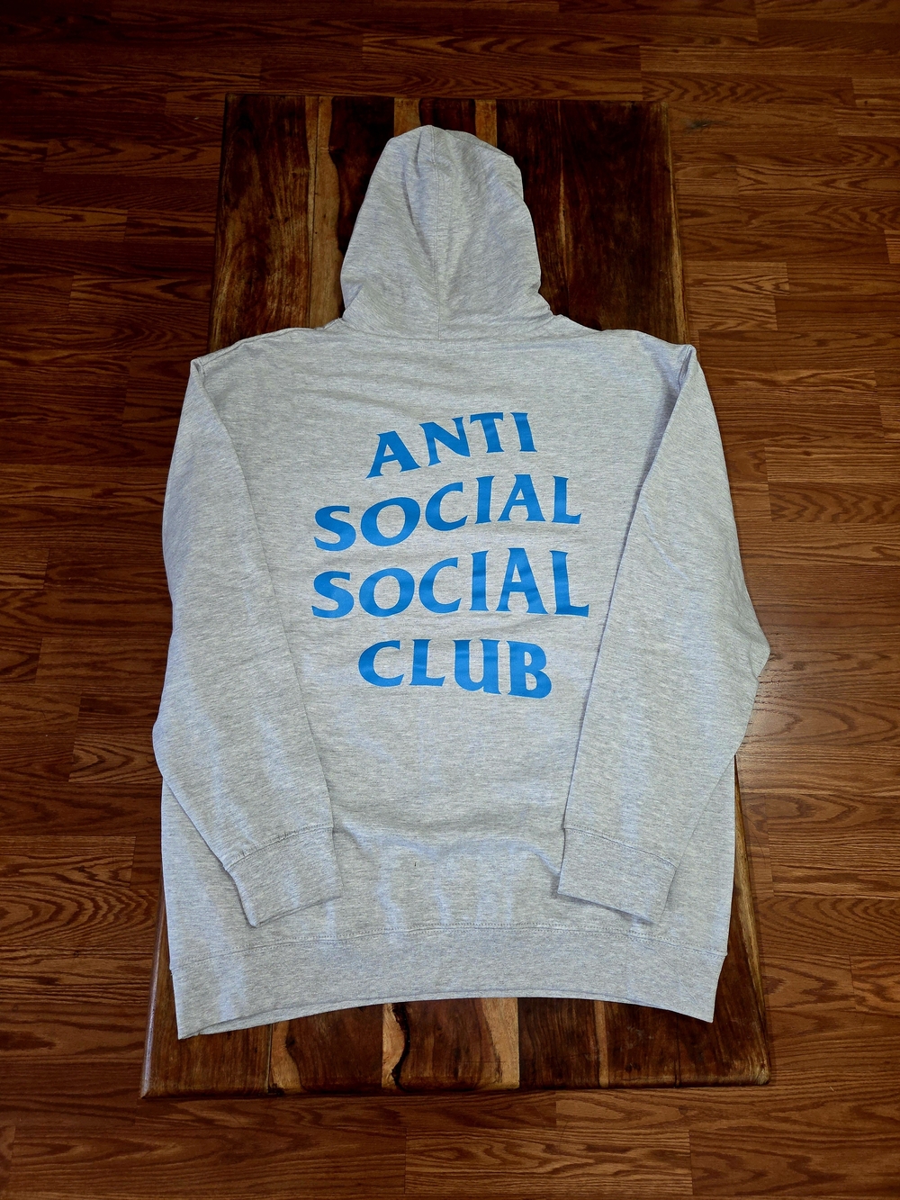 Anti Social Social Club "Myself" Pullover Hoodie In Grey. Size XL